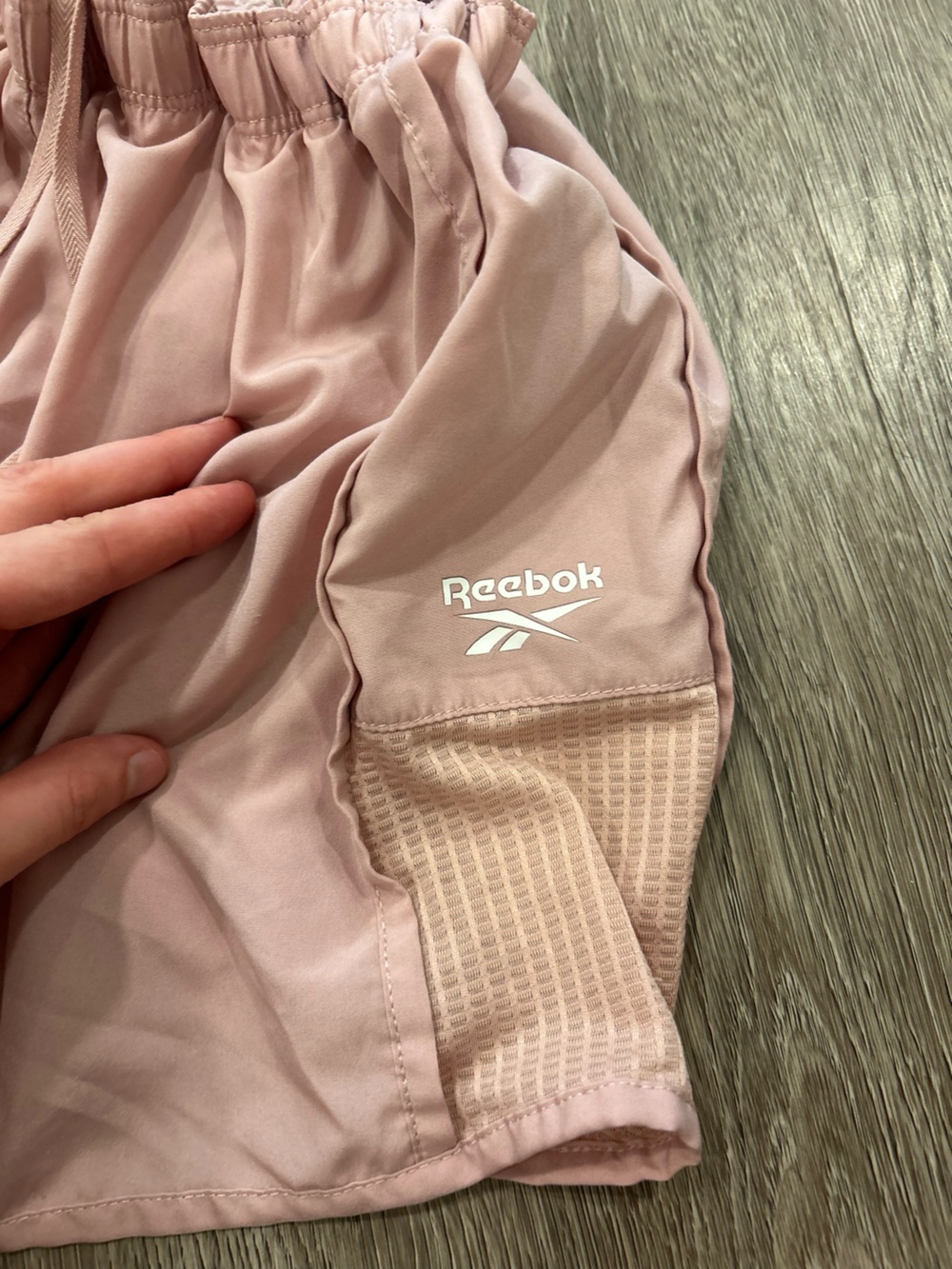 Reebok Women's Dusty Pink Athletic Shorts - Picture 3 of 3
